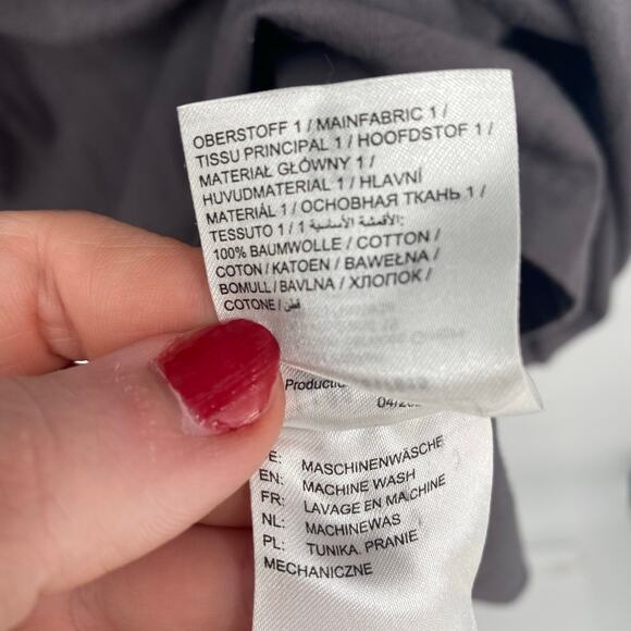 Ulla Popken Women's Dark Gray Melange Stretch Knit Shift Dress Size 20/22 - Picture 11 of 11